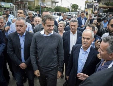 Χαλαρός ο Κ. Μητσοτάκης έκανε πλάκα στην Κορινθία (βίντεο)
